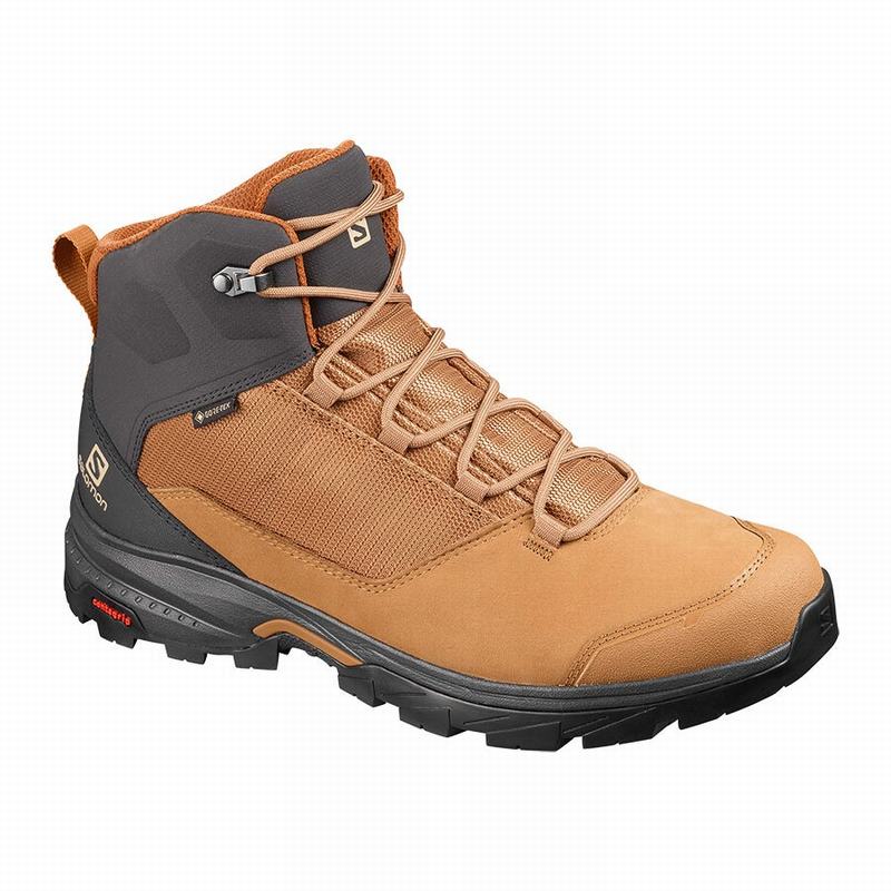 Salomon Israel OUTWARD GORE-TEX - Mens Hiking Boots - Brown (GILY-04891)